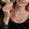 Ross-Simons 10.70 ct. t.w. Amethyst Hearts Necklace in Sterling Silver Size 18 - 2 of 3