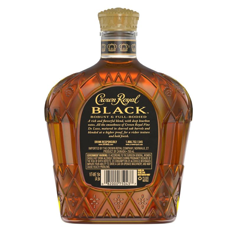 Crown Royal Black Canadian Whisky - 750ml Bottle, 2 of 11