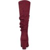 Allegra K Women's Halloween Pointed Toe Chunky Heel Knee High Boots - 3 of 4