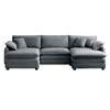 Oversized 115.34" Corduroy Modular U-Shaped Sectional Sofa with Double-Layer Cushions and 2 Ottomans, 5-Piece Free combination Sofa - 3 of 4