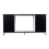 Daltaire Electric Fireplace with Media Storage - FE1217356 - Black - SEI - 4 of 4