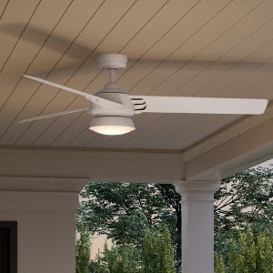 Urban Ambiance Luxury Contemporary Ceiling Fan 13.505''H x 52''W,  Matte White Finish,  Tamworth Collection, UHP9350 - 1 of 4