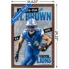 Trends International NFL Detroit Lions - Amon-Ra St. Brown 24 Framed Wall Poster Prints - 3 of 4