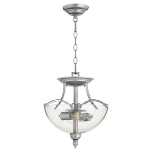 Quorum Lighting Aspen 2-Light Pendant, Classic Nickel, 14W, 15H - 1 of 1