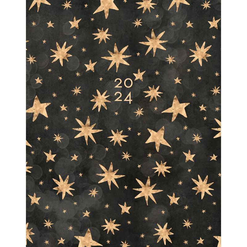Willow Creek Press 2024 Monthly Planner 9.5&#34;x7.5&#34; Starry Night, 1 of 6