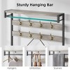 Acekool 72" Industrial Mudroom Hall Tree with Bench, 8 Hooks & Shelves, Shoe Storage Organizer for Entryway, Hallway - 3 of 4