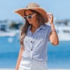 Women's Breezy Striped Button-Down Beach Shirt - Cupshe - 2 of 4
