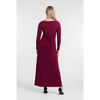 Women's S3 Sculpting Shirred V-Neck Long Sleeve Solid Maxi Dress - 3 of 3