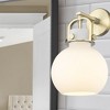 Innovations Lighting Newton Sphere 1 - Light Sconce in  Brushed Brass - 2 of 2