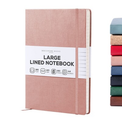 Ruled Journal Notebook, A4 8.5 x 11.5 inch 160 Lined Pages, Hardcover Leather Writing Journals for Women, Men, 120 GSM Thick Paper, Gifts Box Included