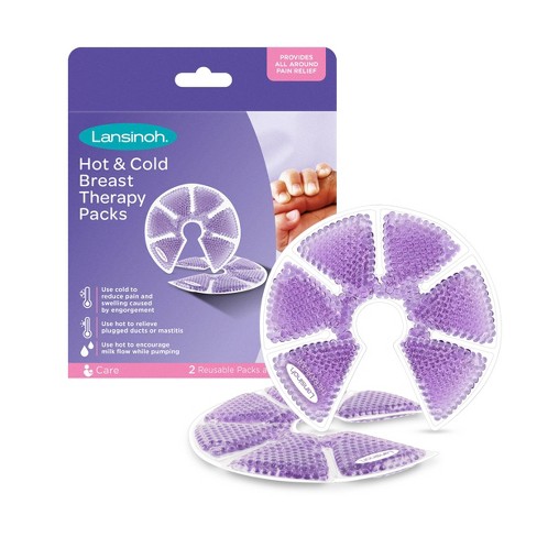 Lansinoh Therapy Packs With Soft Covers, Hot And Cold Breast Pads - 2pk :  Target