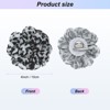 Unique Bargains Handmade Dainty Satin Fabric Big Peony Rose Flower Brooches Hair Clips 1 Pc - 3 of 4