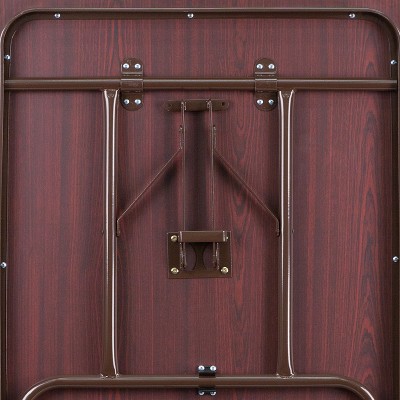 Elegant 6-Foot Mahogany Laminate Folding Banquet Table