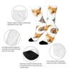 Cat Dog Women Printed Crew Socks Funny Funky Socks Soft Polyester Novelty Gifts for Artists Men - 4 of 4