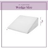 Circles Home Wedge Pillow Cover 100% Cotton, Zippered Wedge Pillow Case Protector 1 Piece - 2 of 4