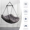 Gulches Hammocks: Gray Hanging Chair with Cushion for Indoor/Outdoor Relaxation - 3 of 4