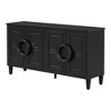 Modern 58.9'' W Sideboard with Circular Handles, 4-Door Storage Cabinet with French-Inspired for Entryway or Living Room – ModernLuxe - 4 of 4