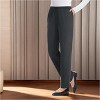 Collections Etc Elastic Waistband with Side Pockets Cotton Knit Pants - 3 of 4