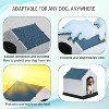 FDW 28/32/39 Inch Spacious Plastic Dog House Dog Kennel with Ventilated Roof Removable Tray - 4 of 4