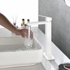 ChicFurnit Bathroom Sink Faucet Single Hole Design with Smooth Water Flow for Bathroom Use, White, 14.6"*9"*2.4" - 2 of 4