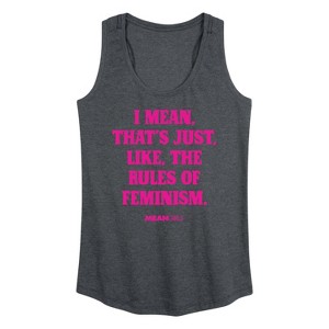 Women's - Mean Girls - Rules Of Feminism Graphic Racerback Tank - 1 of 4