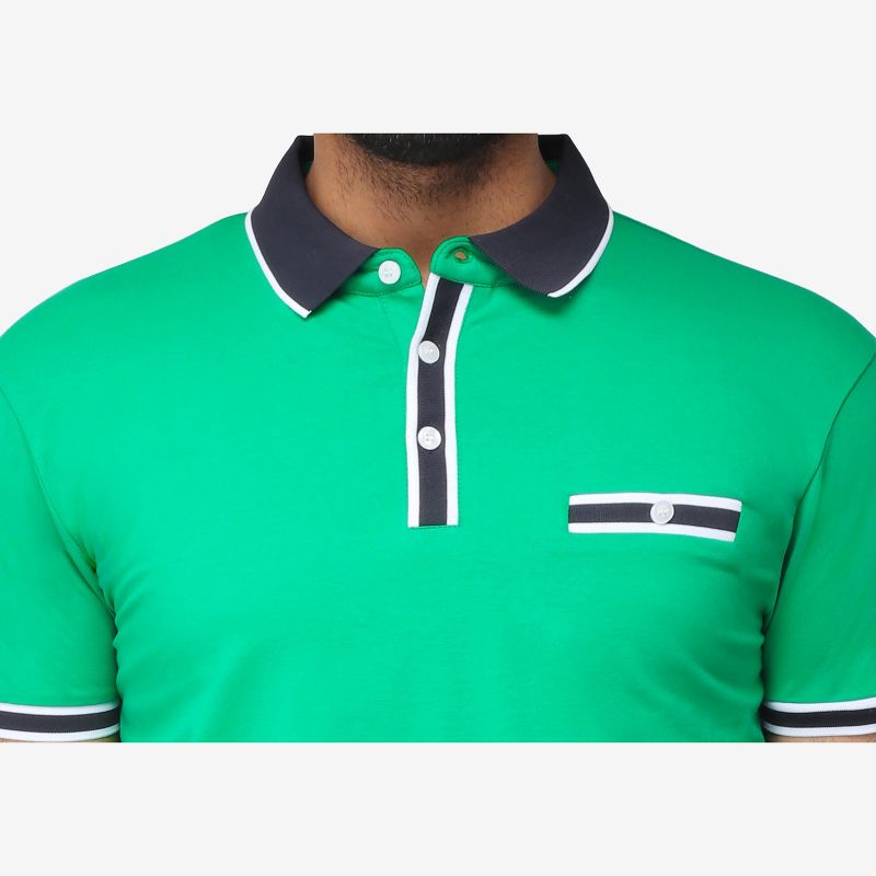 X RAY Men's Basic Short Sleeve Polo Shirt, 3 of 5