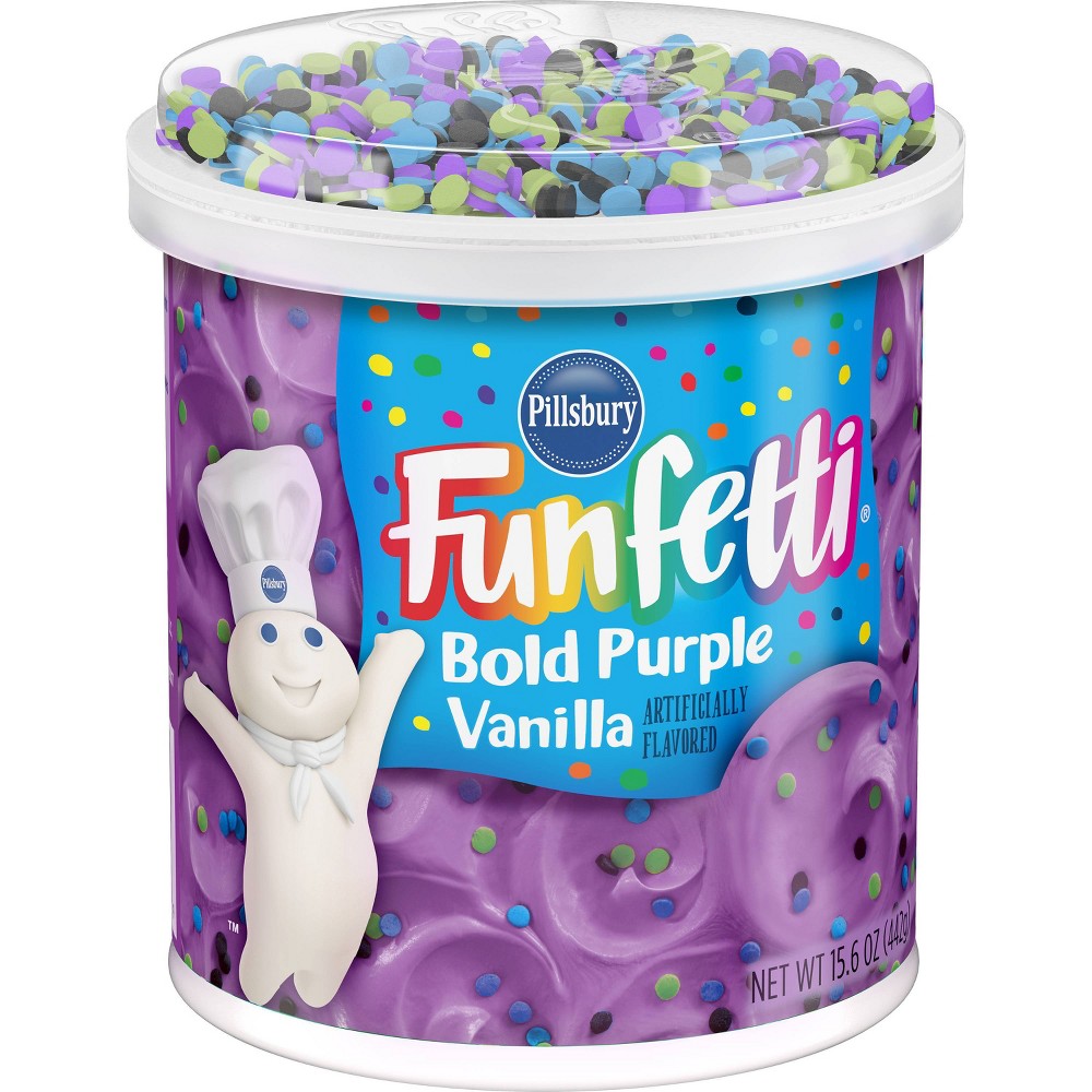 UPC 051500555019 product image for Pillsbury Bold Purple Vanilla Funfetti Frosting - 15.6oz | upcitemdb.com