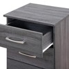 CAVINAS Modern 18 Inch Nightstand with 3 Storage Drawers and Metal Handles, Long End Table for Bedroom, Living Room - 3 of 4