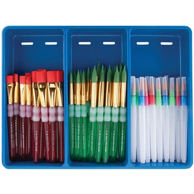 Royal & Langnickel Big Kid's Choice Classroom Jumbo Combo Set, Assorted Brush Types, Assorted Sizes, Set of 66