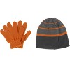 Grand Sierra Kids' 4-7 Striped 2-Piece Winter Beanie and Glove Set - 4 of 4