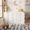 GustoWave Nursery Dresser with Changing Table Top,6-Drawer Baby Dresser with Anti-Tip Kit, Waterproof Top - 2 of 4