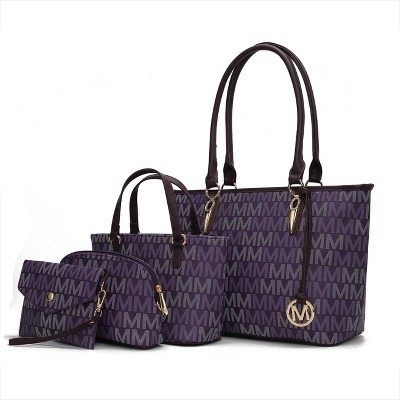 MKF Collection Alexy M Signature Tote Purse Handbag Women’s Set Vegan Leather by Mia K.