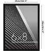 Americanflat 6x8 Picture Frame - Streamline Collection - Thin Border Photo Frame for Tabletop and Wall Display - Black - 2 of 4