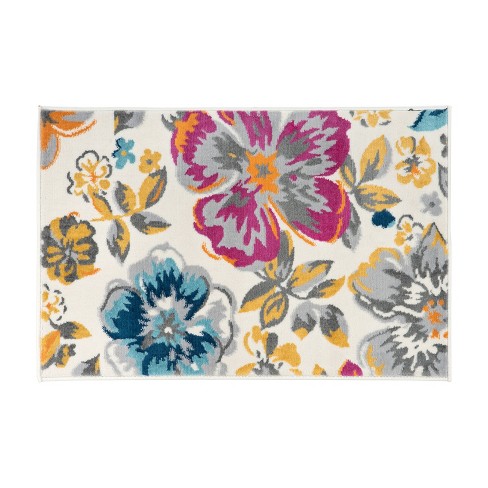 World Rug Gallery Modern Floral Design Multi 2' X 3' Area Rug : Target