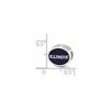 Black Bow Jewelry Sterling Silver & Enamel University of Illinois Collegiate Bead Charm - 3 of 4