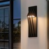 LLHZSY Matte Black Integrated LED Outdoor Wall Lantern Sconces-17 7/10"H - 2 of 4