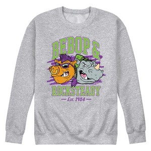 Men's - Teenage Mutant Ninja Turtles - Bebop and Rocksteady Villains Graphic Fleece Sweatshirt - 1 of 4