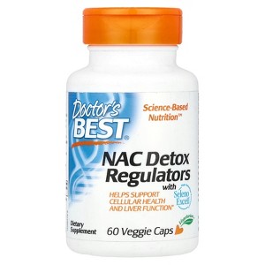 Doctor's Best NAC Detox Regulators with Seleno Excell®, 60 Veggie Caps - 1 of 3