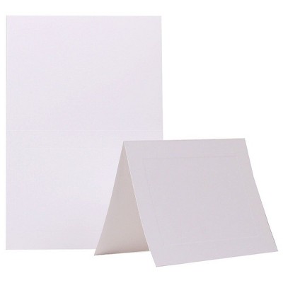 JAM Paper Blank Foldover Cards A7 Size 5 x 6 5/8 White Panel 309945