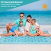 Reversible Rug, Waterproof Geometric Mat for Patio, Deck & Picnics - 2 of 4