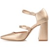 Journee Collection Womens Isadorah Mary Jane Mid Block Heel Square Toe Pumps - 2 of 4