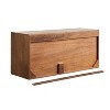 Kate & Laurel All Things Decor 30"x10"x14" Ranier Two-Door Wall Cabinet Walnut Brown - 3 of 4