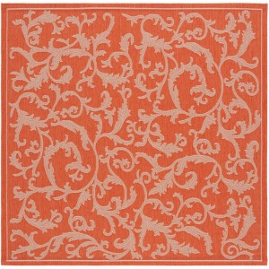 Courtyard CY2653 UV & Stain Resistant Non-Shedding Power Loomed Indoor/Outdoor Rugs - Safavieh - 1 of 4