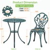 Yaheetech 3 Piece Outdoor Bistro Table Set for Garden Backyard - 3 of 4