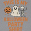Rerun Island Women Halloween Party Shirt Shapes Short Sleeve Graphic Cotton Baby Tee - 2 of 4