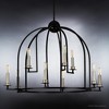Urban Ambiance Luxury Colonial Chandelier,  20.875"H x 30"W,  Midnight Black Finish, UHP3064 - 3 of 4