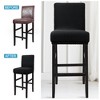 PiccoCasa Pub Counter Stool Cover Chair Seat Cover Stretch Washable Slipcovers Bar Stool Covers - 2 of 4
