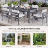 YOOCOZZ Acacia Wood 7-Piece Patio Dining Table Set for 6 with 70.8" Rectangle Table Cushions-Beige+Gray - 4 of 4