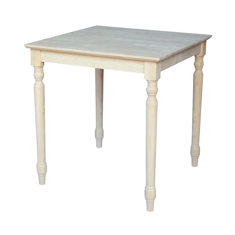 30" Square Solid Table Unfinished - International Concepts, 1 of 8