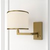 Crystorama Lighting Madison 1 - Light Swing Arm Lamp in  Aged Brass - 3 of 4